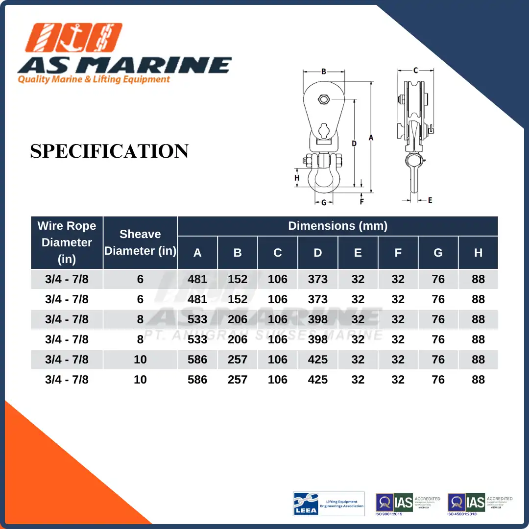 Specification 417 Crosby USA